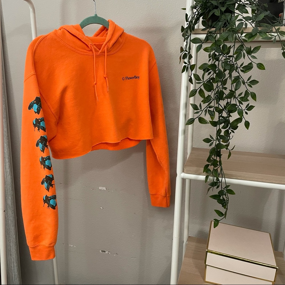 Orange Cropped Golf Wang Hoodie